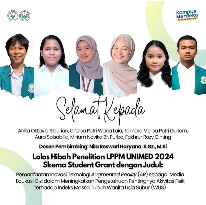 Lolos Hibah Penelitian LPPM UNIMED 2024  Skema Student Grant